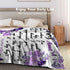Best Auntie Gifts Personalized Flannel Throw Blanket for Aunt